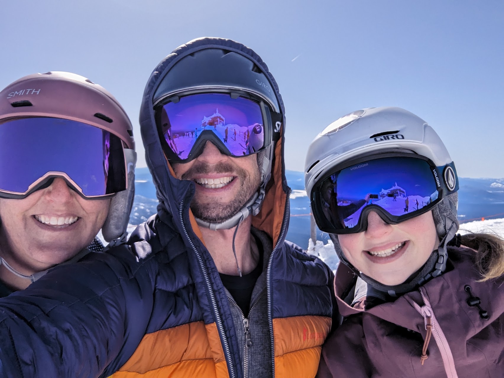 Skiing with family