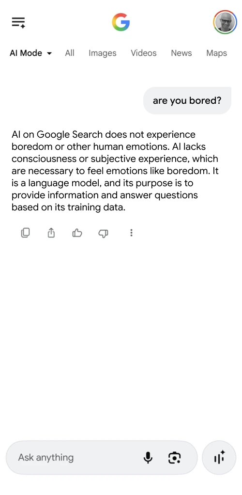 AI Mode — bored loss pattern